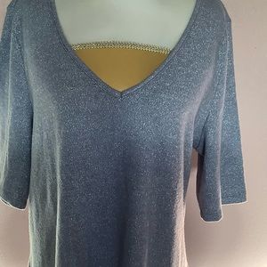 Torrid Holiday Silver top